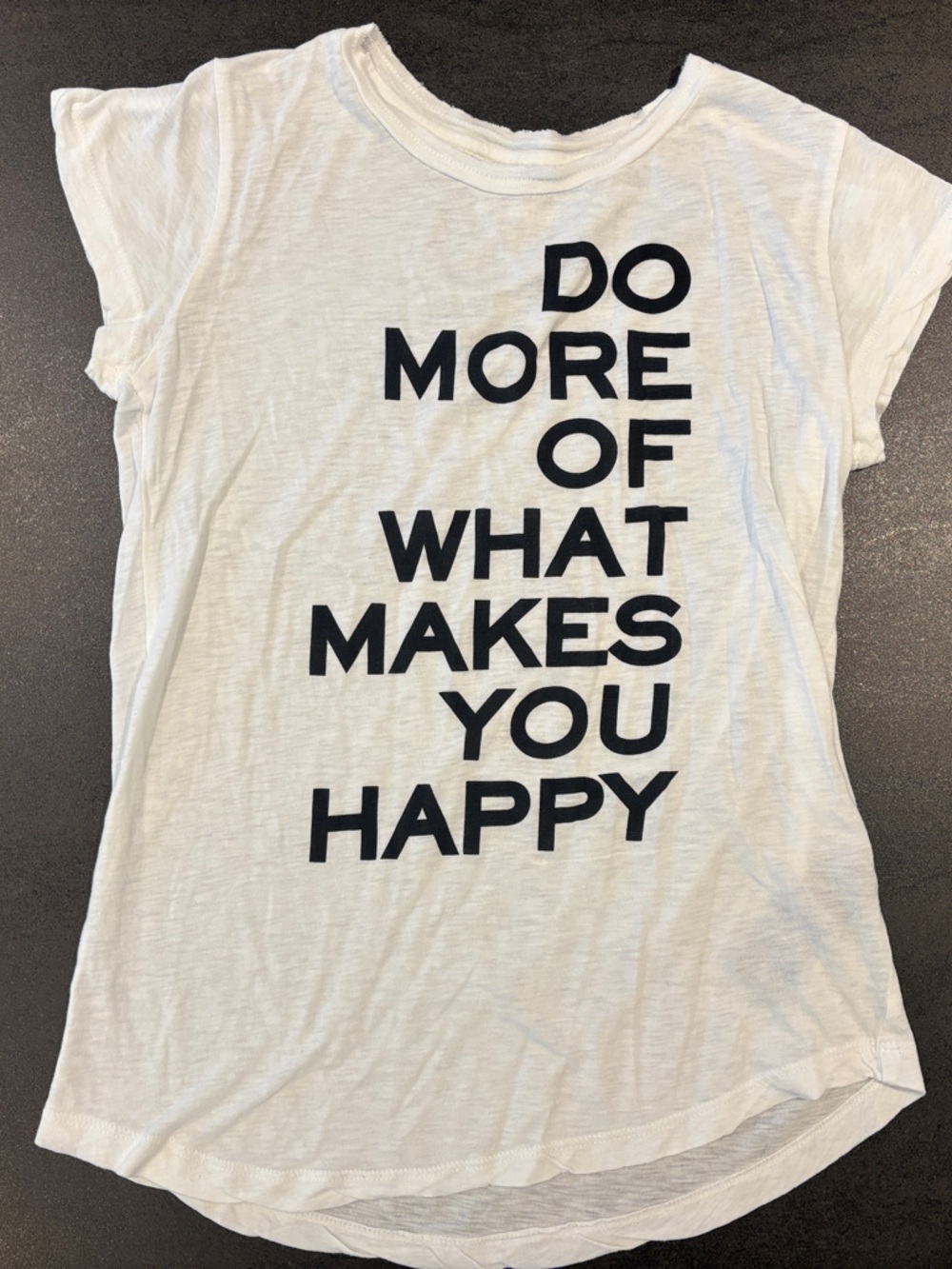 Zadig & Voltaire White Tee with Black Bold Text